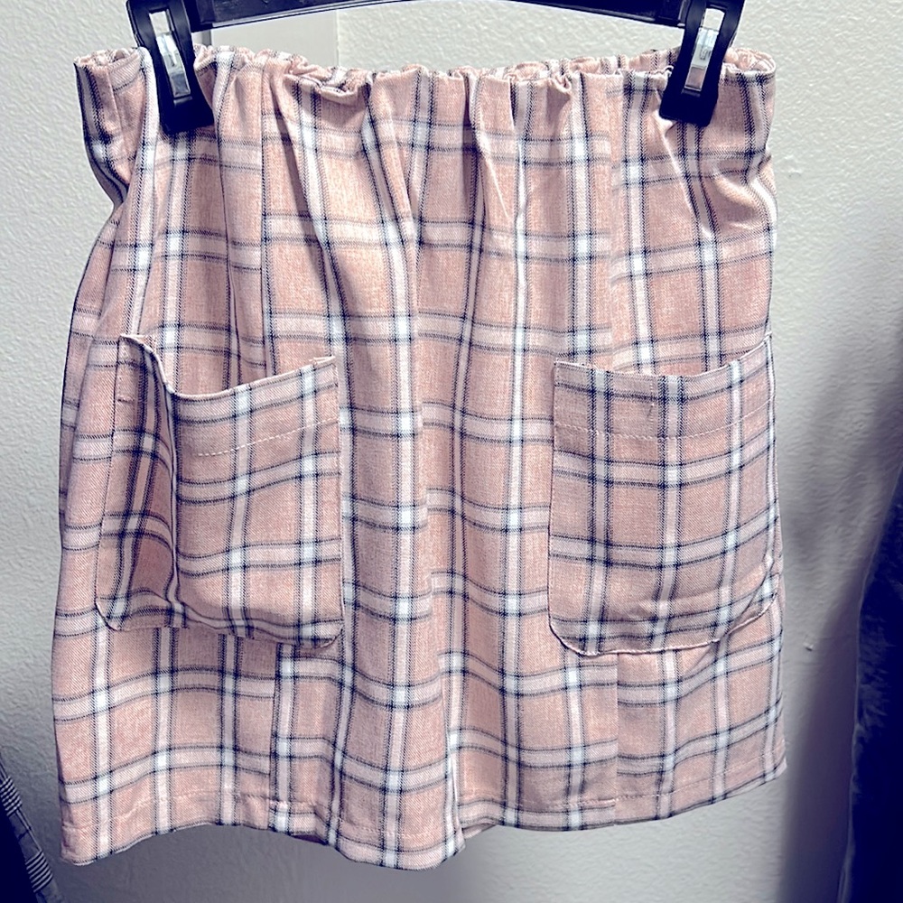 Medium Plaid Pink Mini Skirt